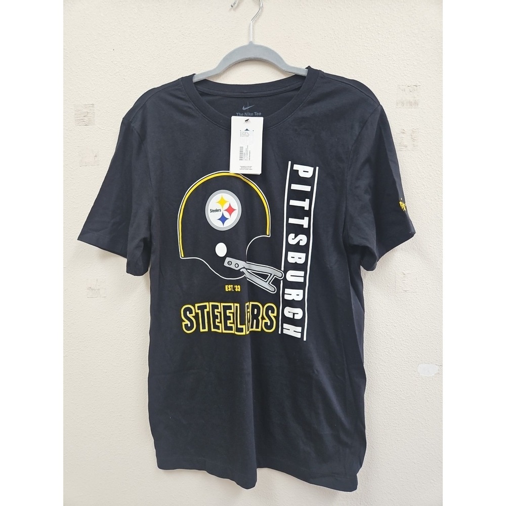 Pittsburgh Steelers Mens Shirt Small NFL Team Apparel Black NWT